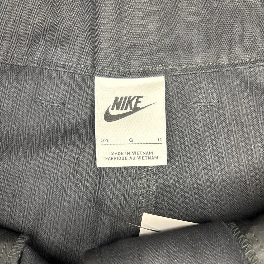 Nike Life Cargo Pants Black Mens 34 Woven Baggy Standard Straight HM6957-010 New